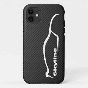 スカイラインの白いシルエットのロゴ iPhone 11 ケース