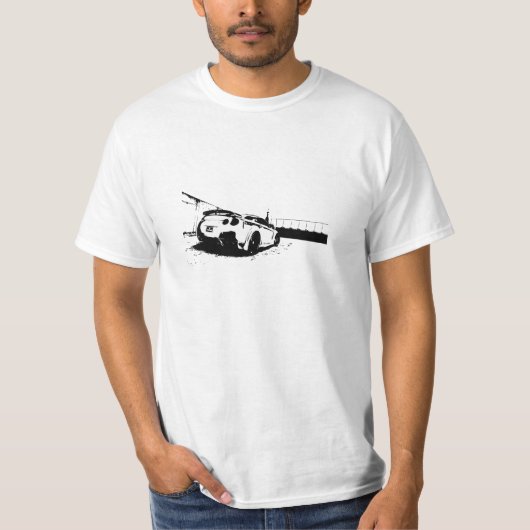 スカイラインの背面図 Tシャツ (正面)