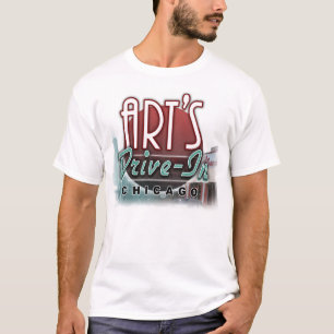 スカイラインの芸術のドライブ Tシャツ