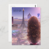 スカイラインを夢見るアニメシティガールデイ ポストカード (正面/裏面)