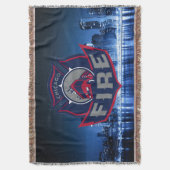 スカイラインを持つシカゴ火災 スローブランケット (正面縦)