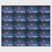 スカイラインを持つシカゴ火災 ラッピングペーパー (フラット)