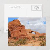 スカイラインアーチ、アーチ国立公園、ユタ州、はがき ポストカード (正面/裏面)