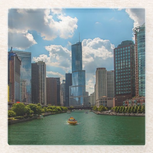 スカイラインシカゴ ガラスコースター (正面)