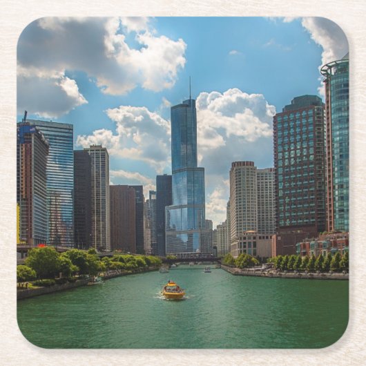 スカイラインシカゴ スクエアペーパーコースター (正面)