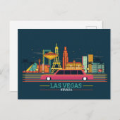 スカイラインシティランドスケープ |ネバダ州，ラスベガス ポストカード (正面/裏面)