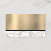 スカイラインシティ | 金箔メタリック大理石 名刺 (裏面)