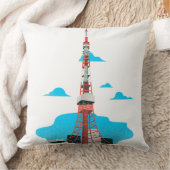 「スカイラインセレニティ：ブルータワーピロー」 クッション (ブランケット)