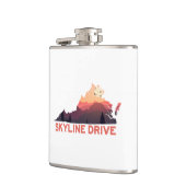 スカイラインドライブシェナンドアバージニアの地図 フラスク (左)