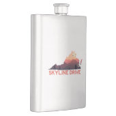 スカイラインドライブシェナンドアバージニアの地図 フラスク (右)