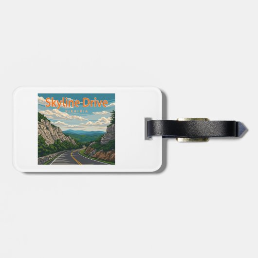 スカイラインドライブバージニアランドスケープ ラゲッジタグ (裏面横)