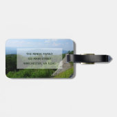 スカイラインドライブ風光明媚な山々の写真 ラゲッジタグ (裏面横)