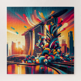 スカイラインファンタジー：シンガポールのマリーナベイ ジグソーパズル