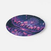 スカイライン上の花火 |7月4日 ペーパープレート (アングル)