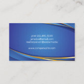 スカイライン建物 | 幾何モダン 名刺 (裏面)