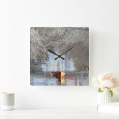 スカイライン スクエア壁時計 (ホーム)