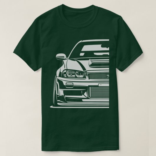 スカイライン R34 1 Tシャツ (デザイン正面)