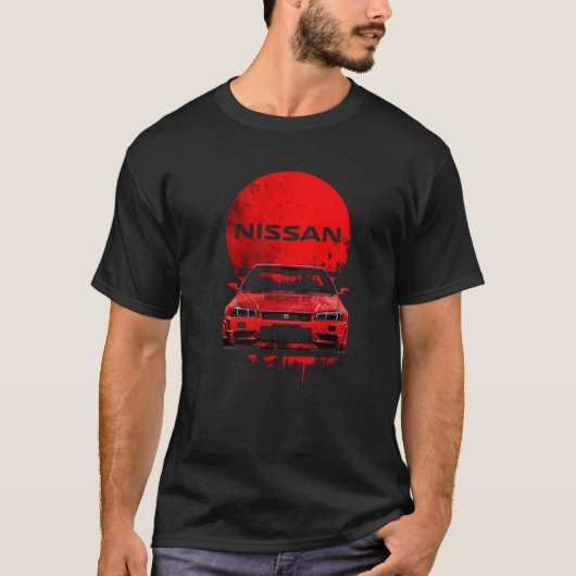 スカイライン R34 GTR Tシャツ (正面)