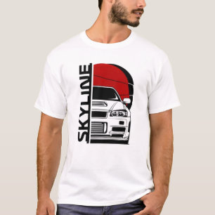 スカイライン R34  Tシャツ