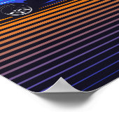 スカイラインGT-R R34ベイサイドブルー ポスター (角)