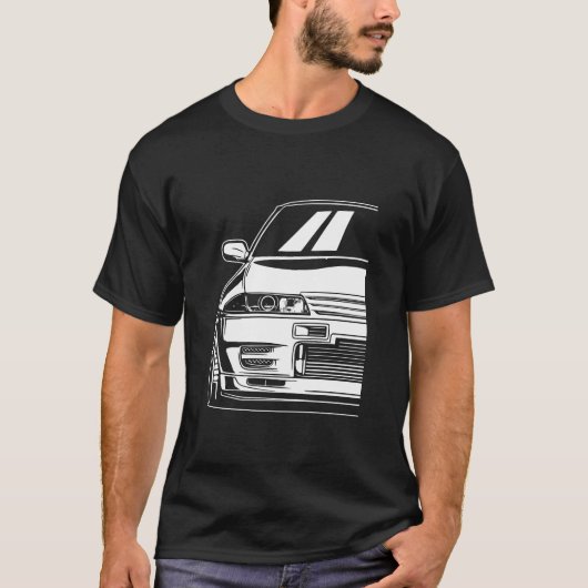 スカイラインGTR R32 JDM Tシャツ (正面)