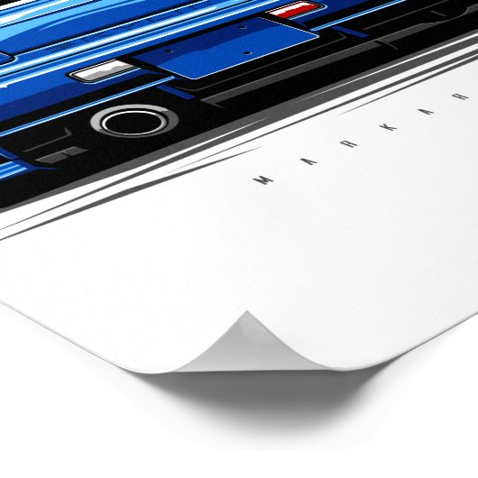 スカイラインR34 GTR ポスター (角)