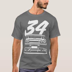 スカイラインR34 GTR 3 Tシャツ