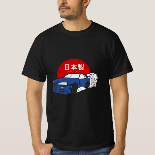 スカイラインR34 GTR Tシャツ (正面)