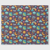 スカイラッピング紙 ラッピングペーパー (フラット)