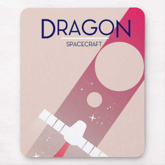スカイラブ宇宙ステーション スペースアート マウスパッド (正面)