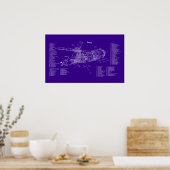 スカイラボの設計図 ポスター (キッチン)