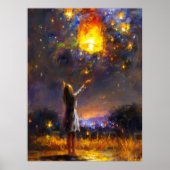 スカイランタンで願いを表現の夢 ポスター (正面)