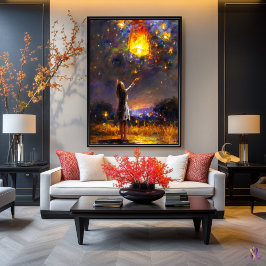 スカイランタンで願いを表現の夢 ポスター