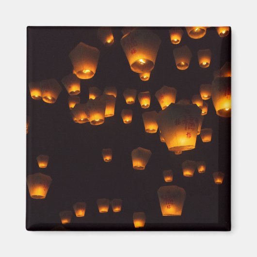 スカイランタンの夜景 マグネット (正面)