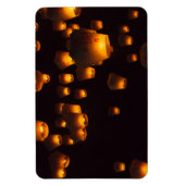 スカイランタンの夜景 マグネット (縦)