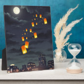 スカイランタン/イエローランプ/ナイトライト フォトプラーク (側面)