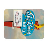 スカイランチモーテルサイン マグネット (横)