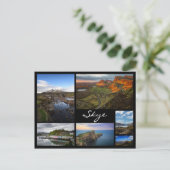 スカイランドスケープ黒枠コラージュ ポストカード (スタンド正面)