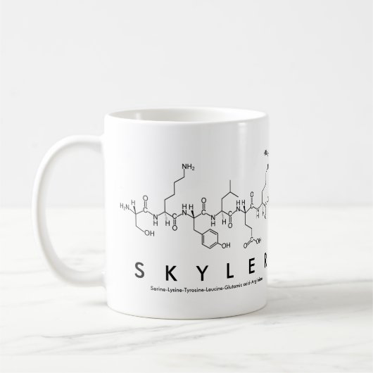 スカイラーペプチド名mug コーヒーマグカップ (左)