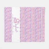 スカイラー名前をカスタムする文字sモノグラムを意味する フリースブランケット (正面(横))