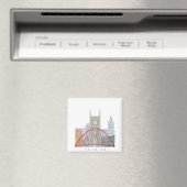 スカイラ読インのポスター マグネット (インサイチュ (食洗機))