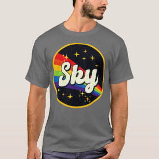 スカイレインボーイン宇宙ヴィンテージスタイル Tシャツ