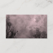 スカイレッド幽霊のよく出るミストカスタムビジネスカード 名刺 (裏面)