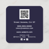 スカイレンズ名刺 スクエア名刺 (裏面)