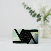 スカイレンズ抽象芸術プロフェッショナル 名刺 (スタンド正面)