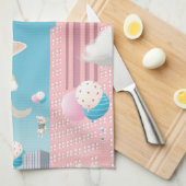 スカイワードの子猫 キッチンタオル (四つ折り)