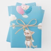 スカイワードの子猫 ラッピングペーパーシート (インサイチュ)