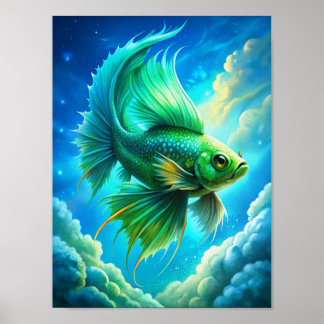 スカイワード泳ぎ ポスター