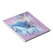 スカイ妖精の国アスパラスアンドユニコーンヴィネット ノートパッド (アングル)