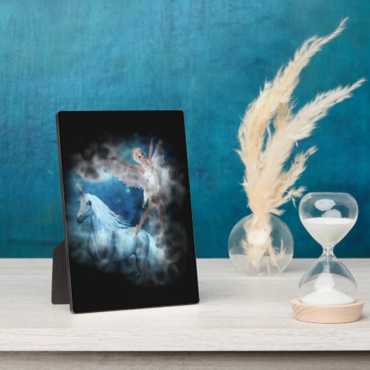 スカイ妖精の国アスパラスアンドユニコーンヴィネット フォトプラーク (側面)